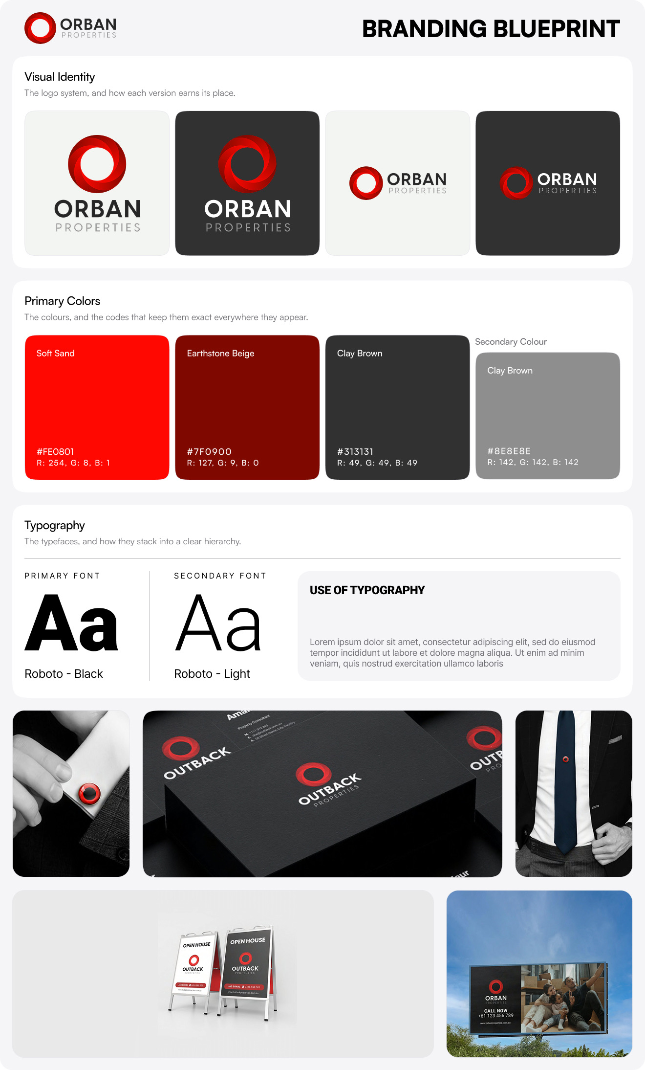 Orban Properties branding project image featuring Brand Strategy, UI / UX, Web Build, and Growth