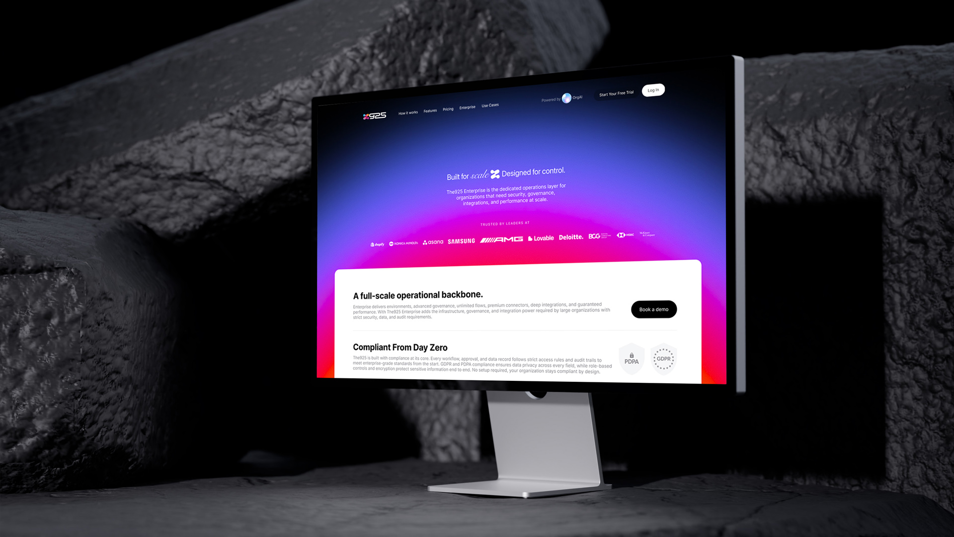 The925 - Website website project image featuring UI / UX, Web Build, and Growth