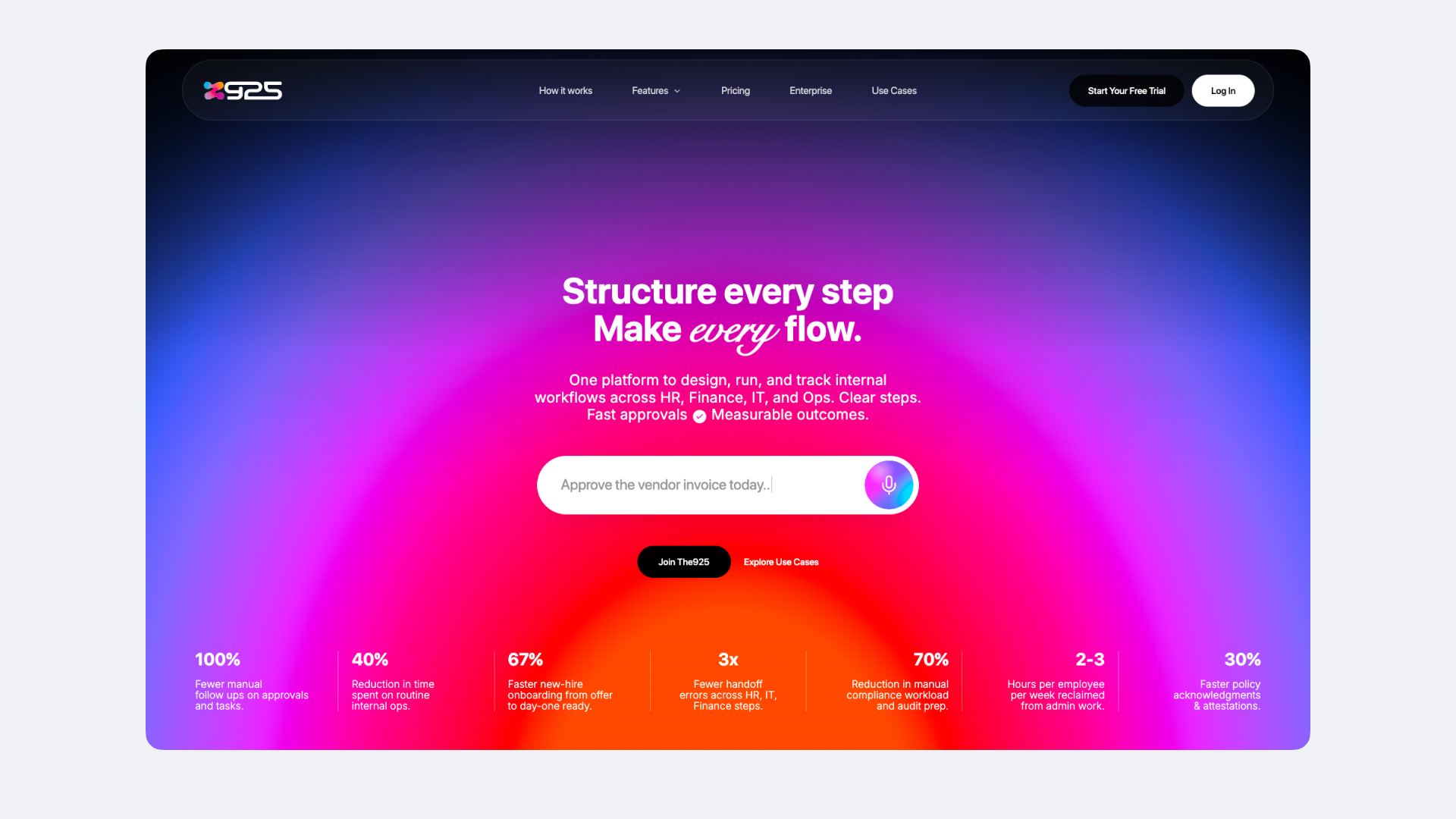 The925 - Website website project image featuring UI / UX, Web Build, and Growth 1
