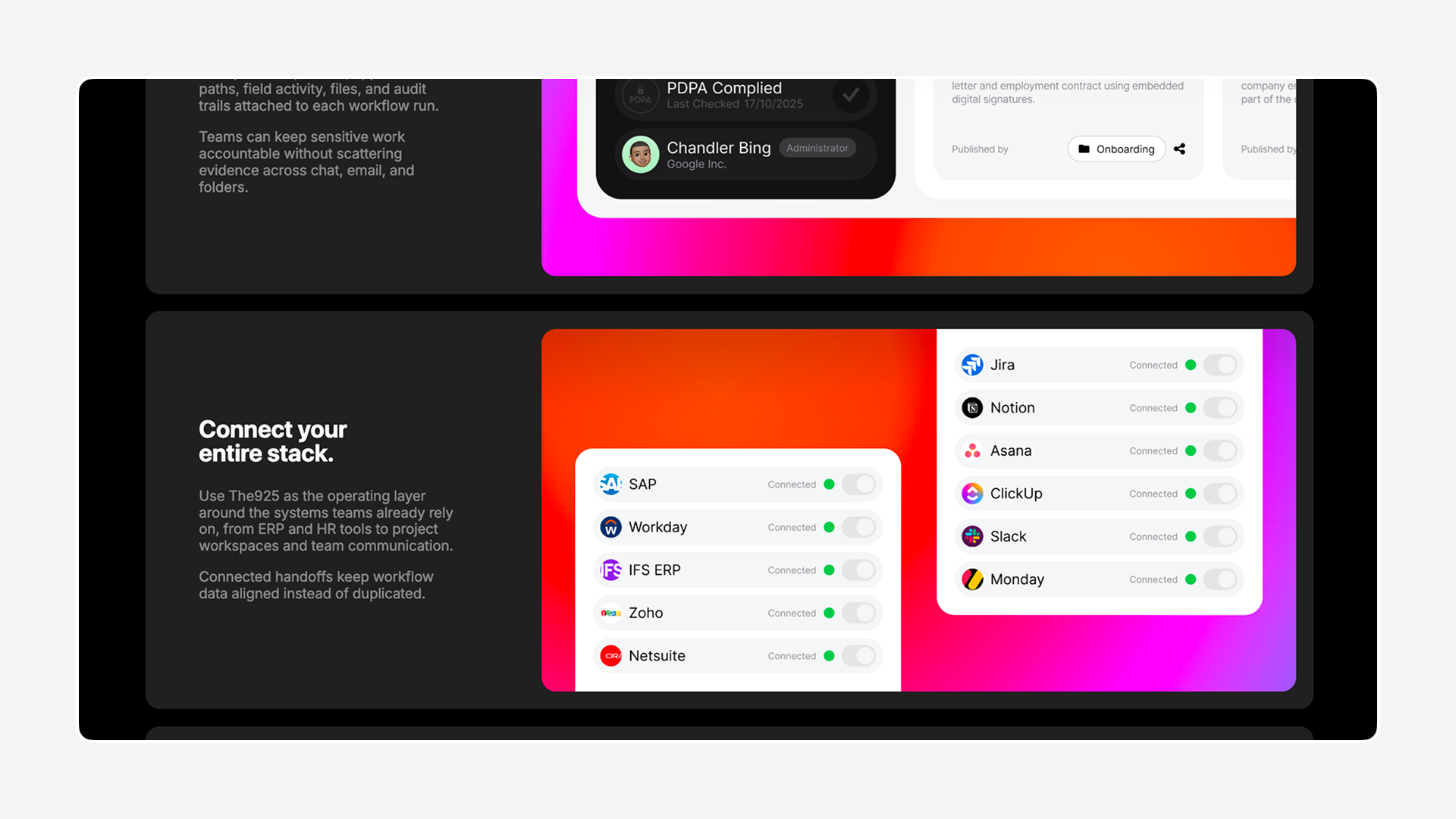 The925 - Website website project image featuring UI / UX, Web Build, and Growth 5